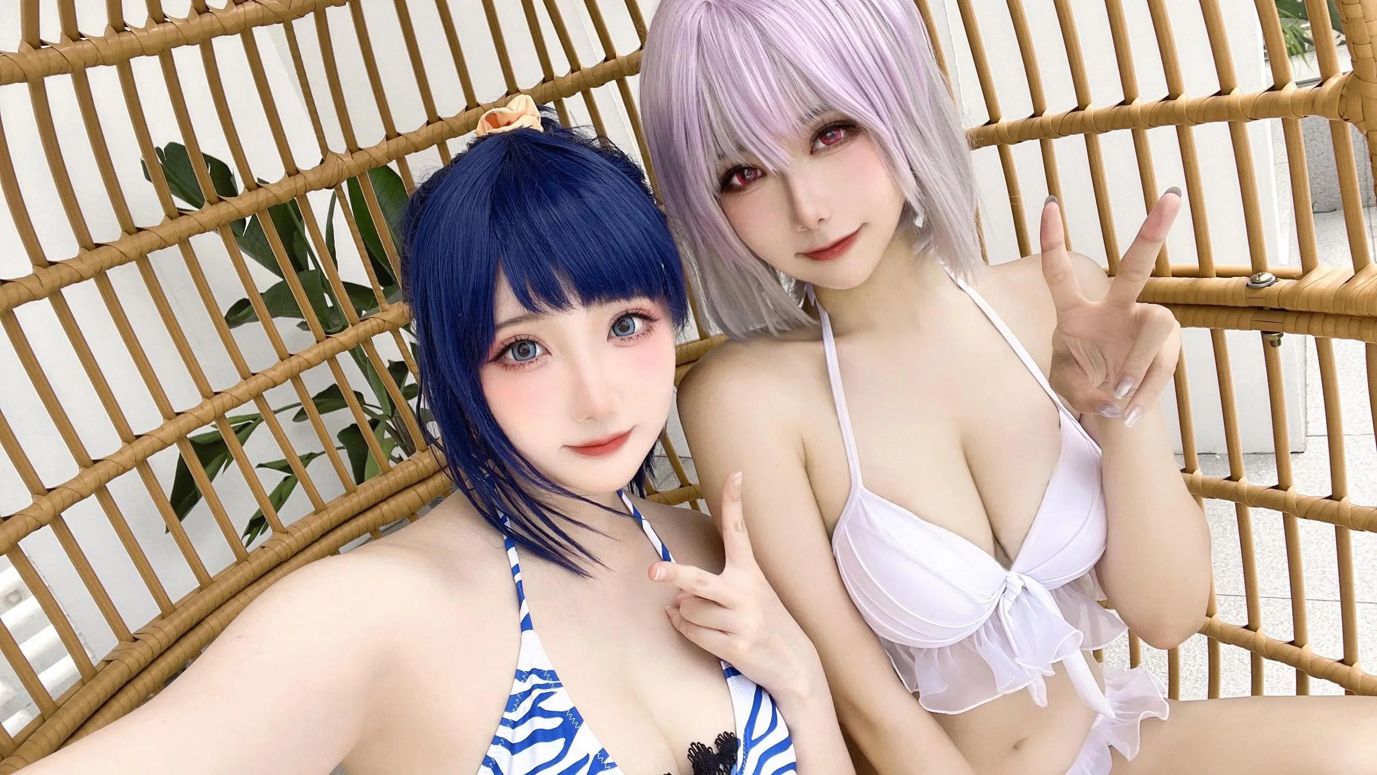 Momoko葵葵 – NO.35 瓜希酱 SSSS.GRIDMAN 宝多六花新条茜 泳装-古利特自拍 [30P]插图1